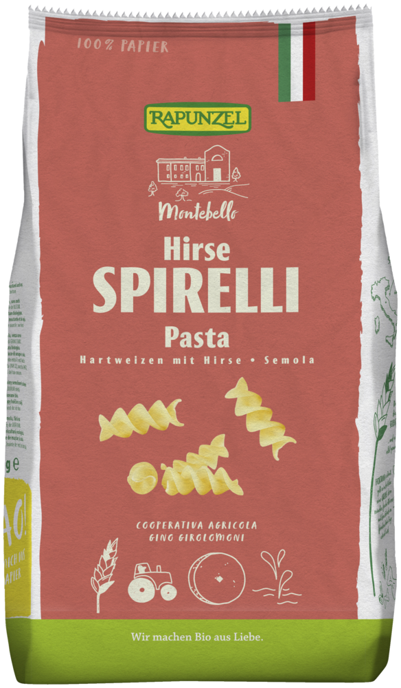 Spirelli mit Hirse Semola