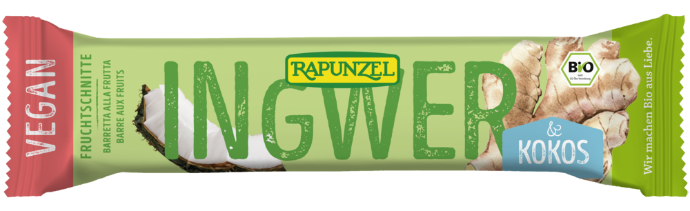 Fruchtschnitte Ingwer-Kokos