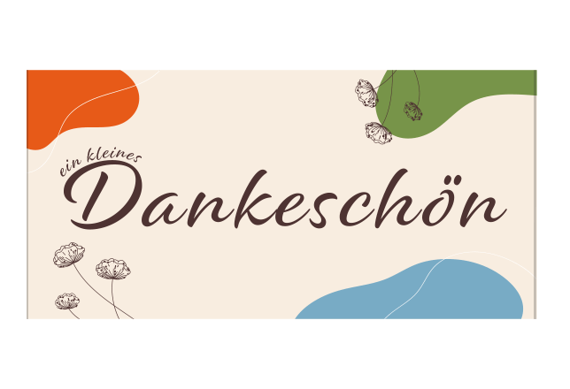 Schokoladen-Banderole Dankeschön