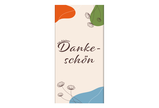 Schokoladen-Banderole Dankeschön