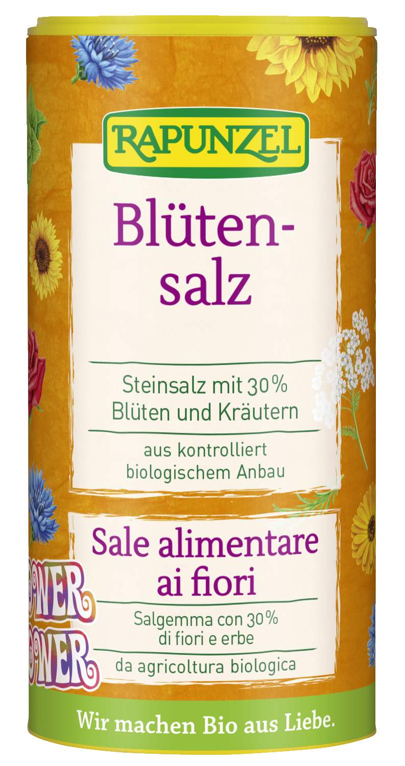 Blütensalz 'Flower Power', Steinsalz mit 30% Blüten und Kräutern