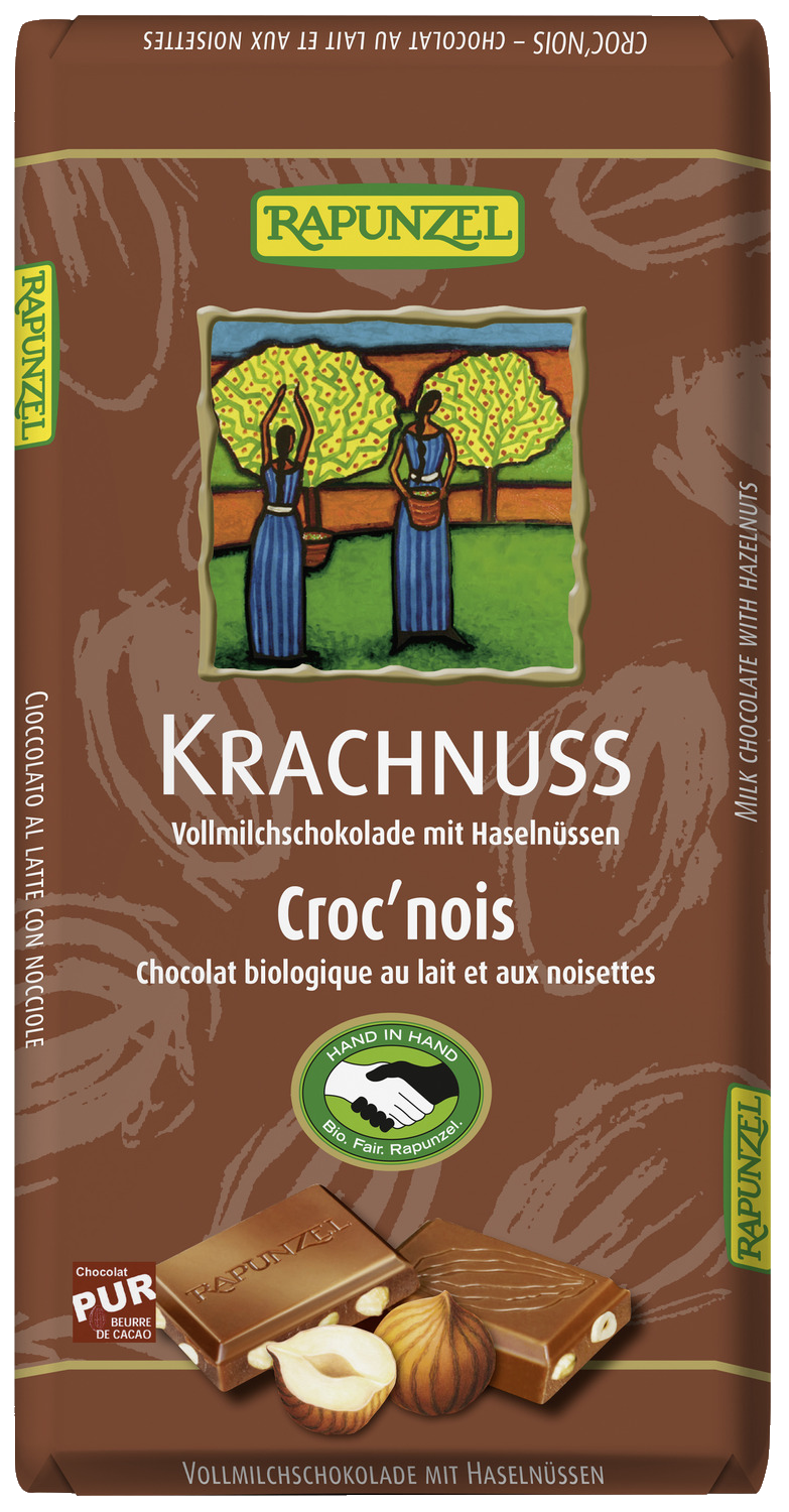 Vollmilch Schokolade Krachnuss