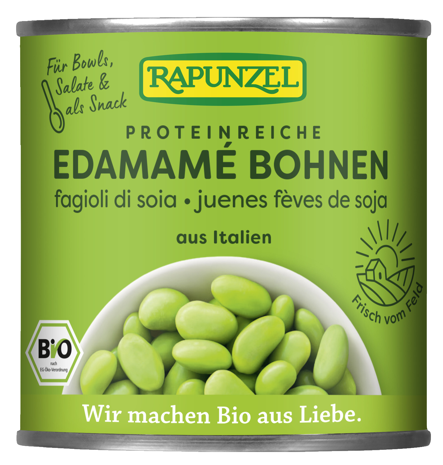 Sojabohnen Edamamé, in der Dose