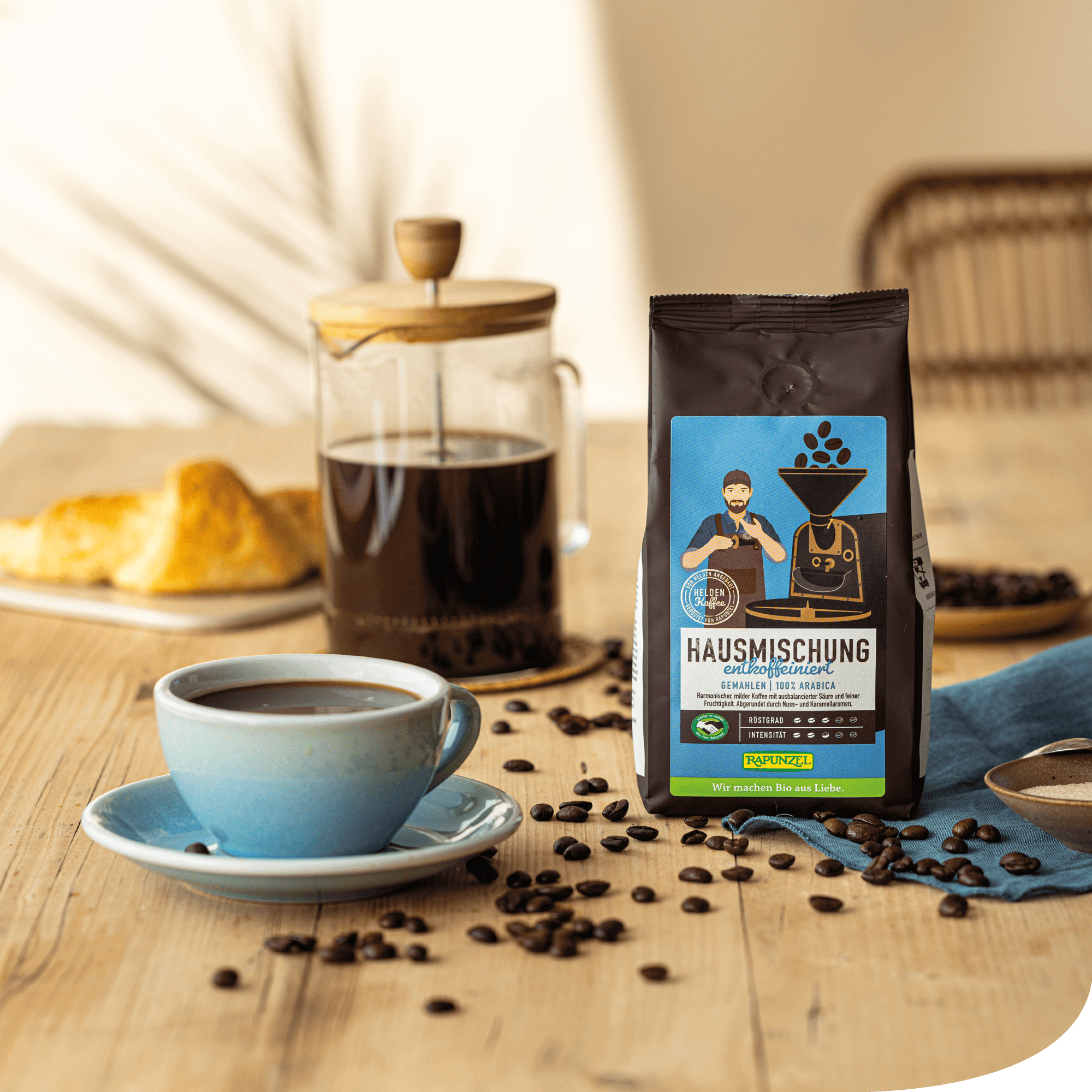 Tasse Kaffee mit Hausmischung