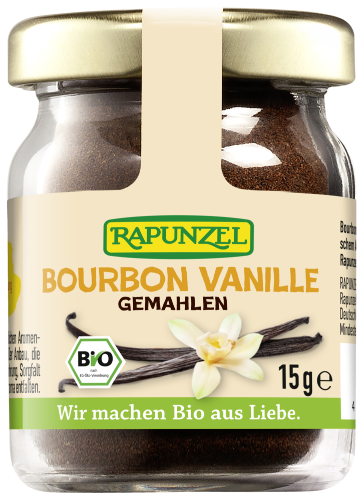 Vanille gemahlen im Glas