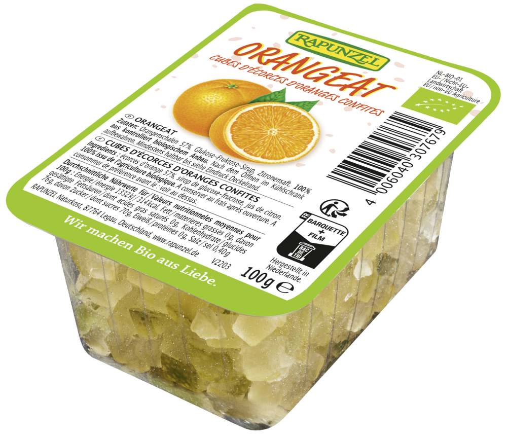 Orangeat, gewürfelt