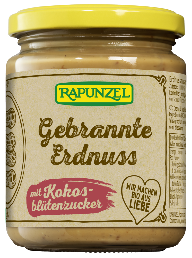 Gebrannte Erdnuss mit Kokosblütenzucker
