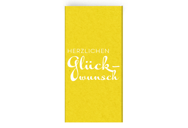 Nirwana Vegan Schokolade Herzlichen Glückwunsch-Motiv