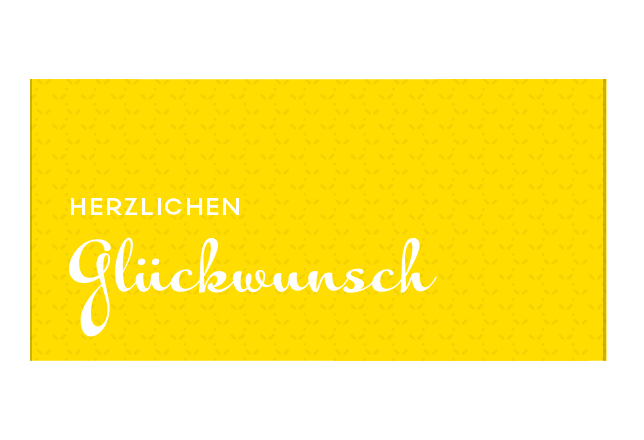 Schokoladen-Banderole Glückwunsch