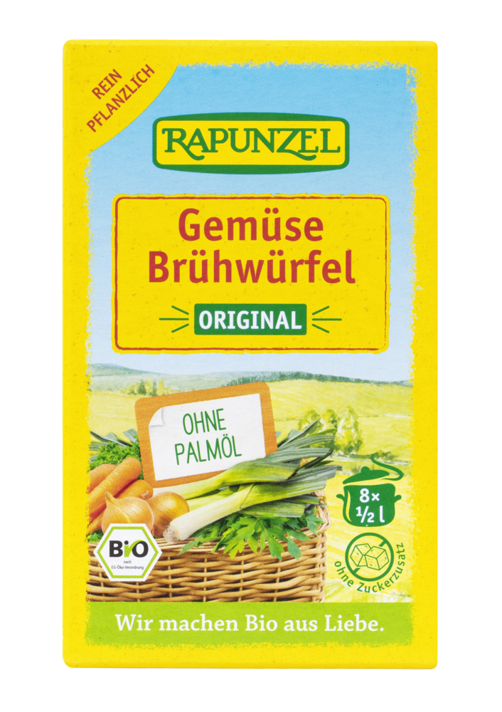 Gemüse-Brühwürfel Original, mit Bio-Hefe
