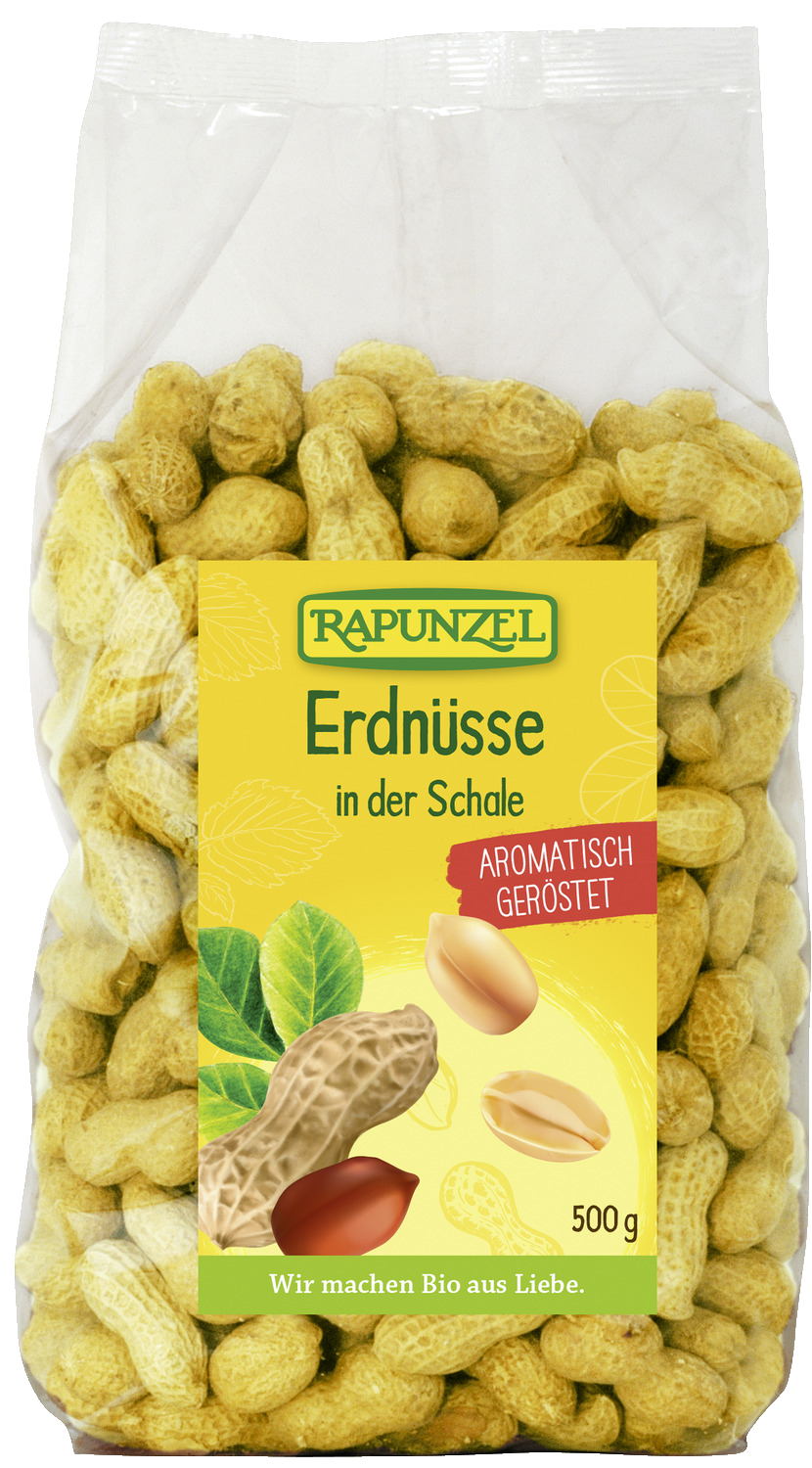 Erdnüsse in der Schale geröstet