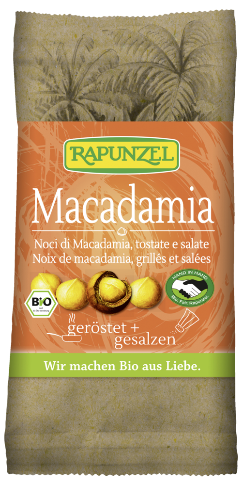 Macadamia Nusskerne geröstet, gesalzen