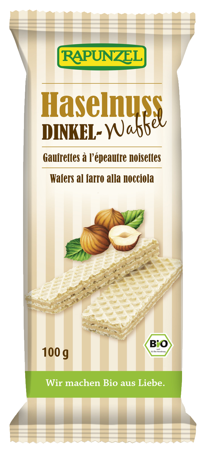 Dinkel-Waffeln Haselnuss