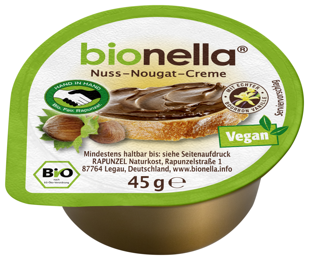 bionella Nussnougat-Creme vegan