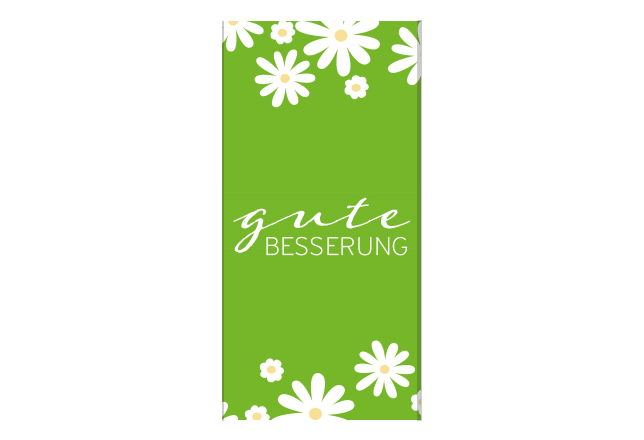 Schokoladen-Banderole Gute Besserung