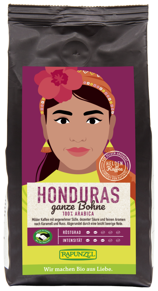 Heldenkaffee Honduras, ganze Bohnen