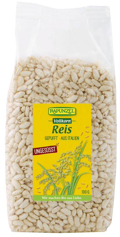Vollkorn-Reis gepufft