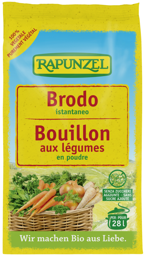 Klare Gemüsesuppe, mit Bio-Hefe