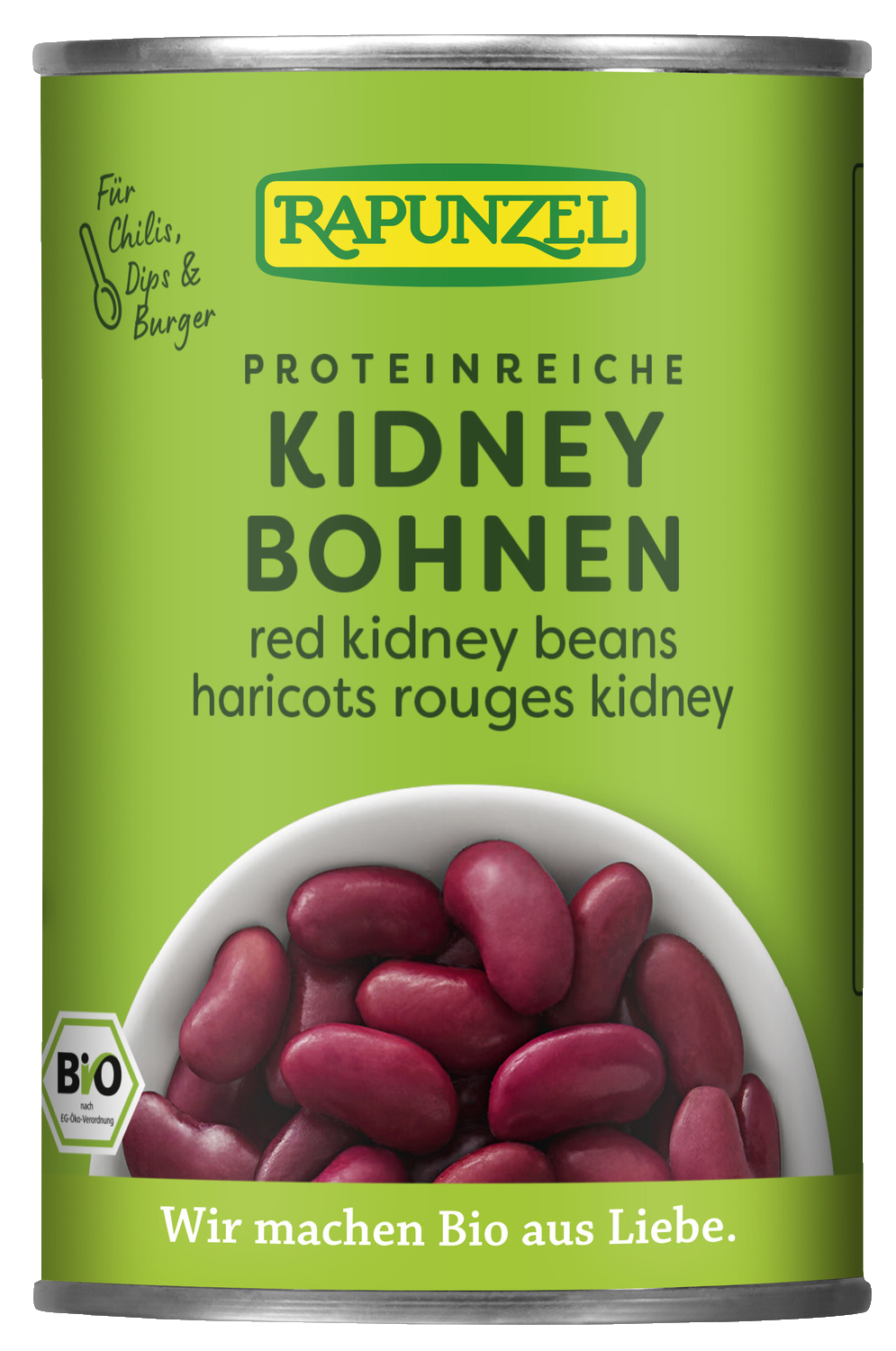 Rote Kidney Bohnen in der Dose