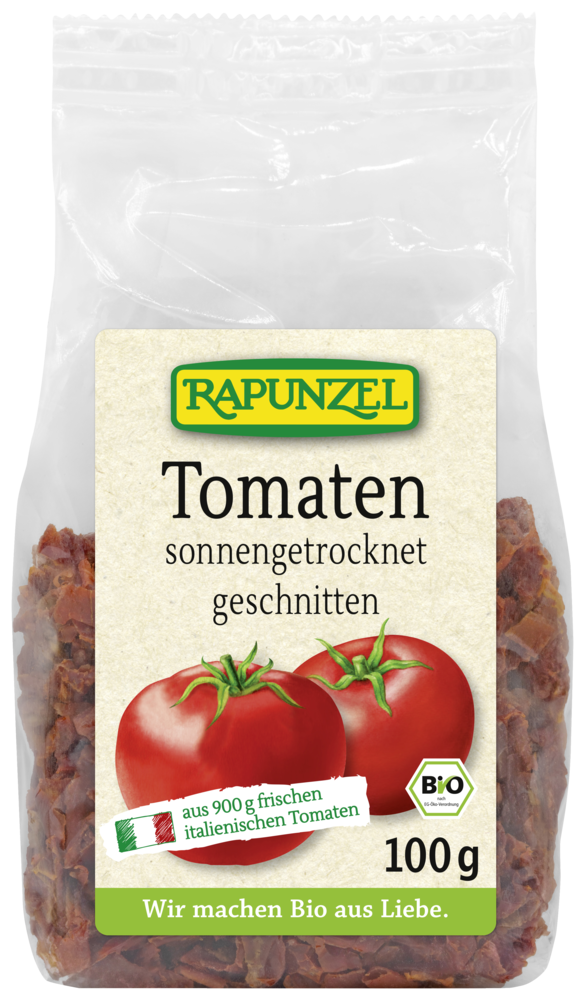 Tomaten getrocknet, geschnitten in Würfel