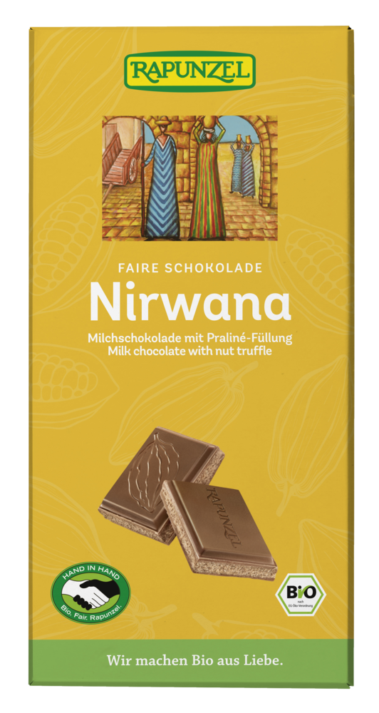 Nirwana Milchschokolade mit Praliné-Füllung
