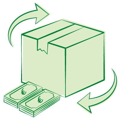 Symbolbild für Rücksendung