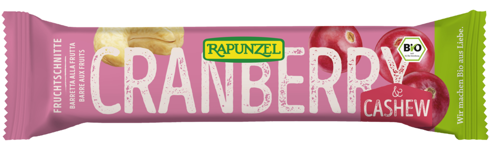 Fruchtschnitte Cranberry-Cashew