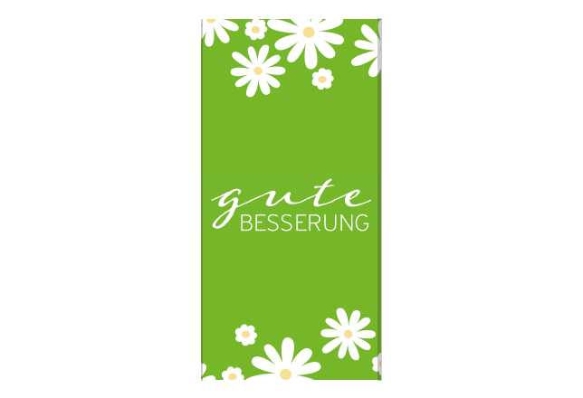Schokoladen-Banderole Gute Besserung