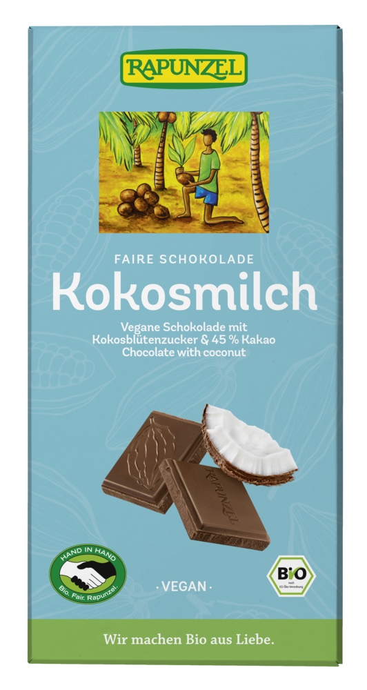 Kokosmilch Schokolade