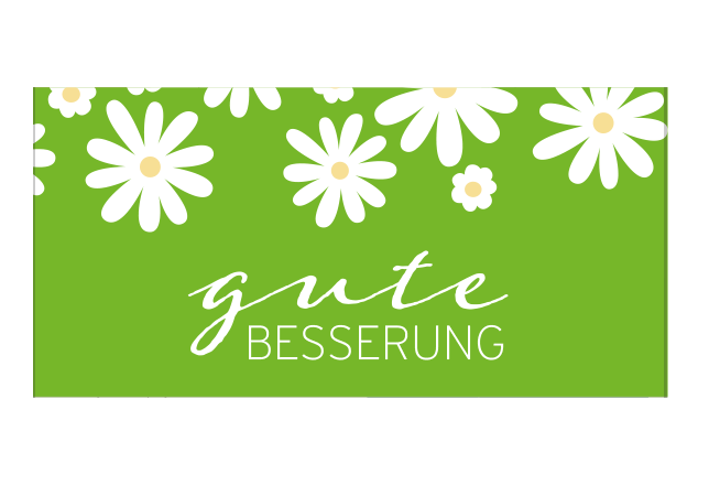 Schokoladen-Banderole Gute Besserung