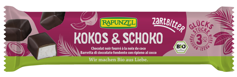 Kokos & Schoko Zartbitter Glücksstücke