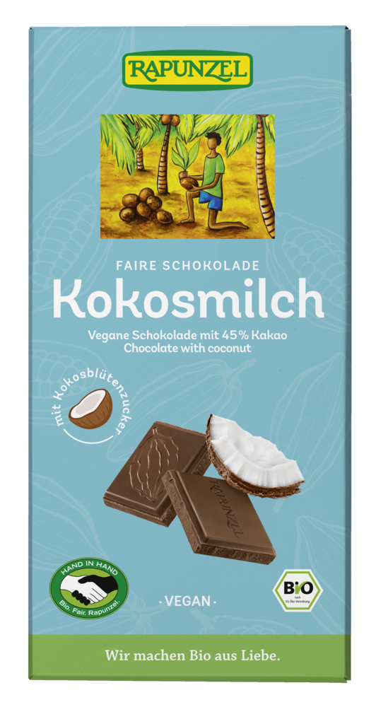 Kokosmilch Schokolade