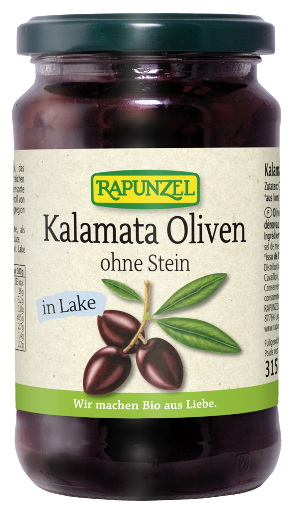 Oliven Kalamata violett, ohne Stein in Lake