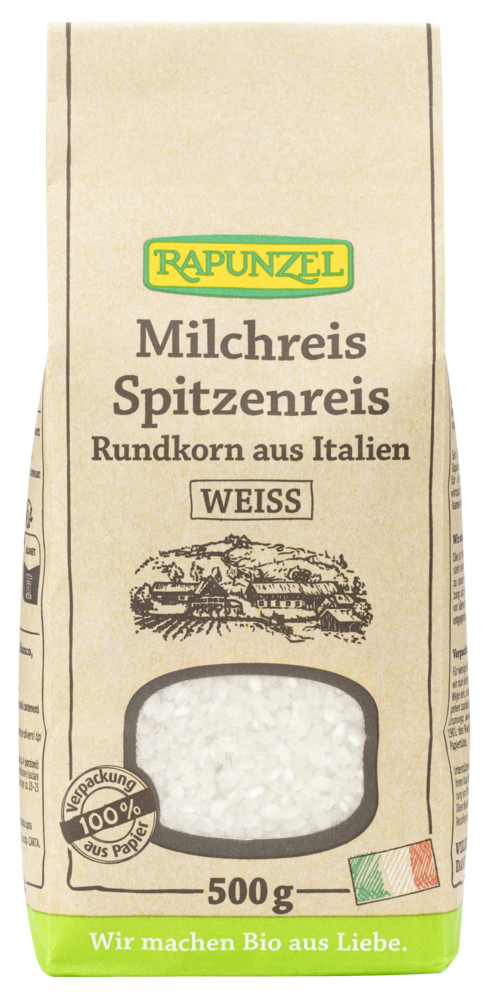 Milchreis Spitzenreis Rundkorn weiß