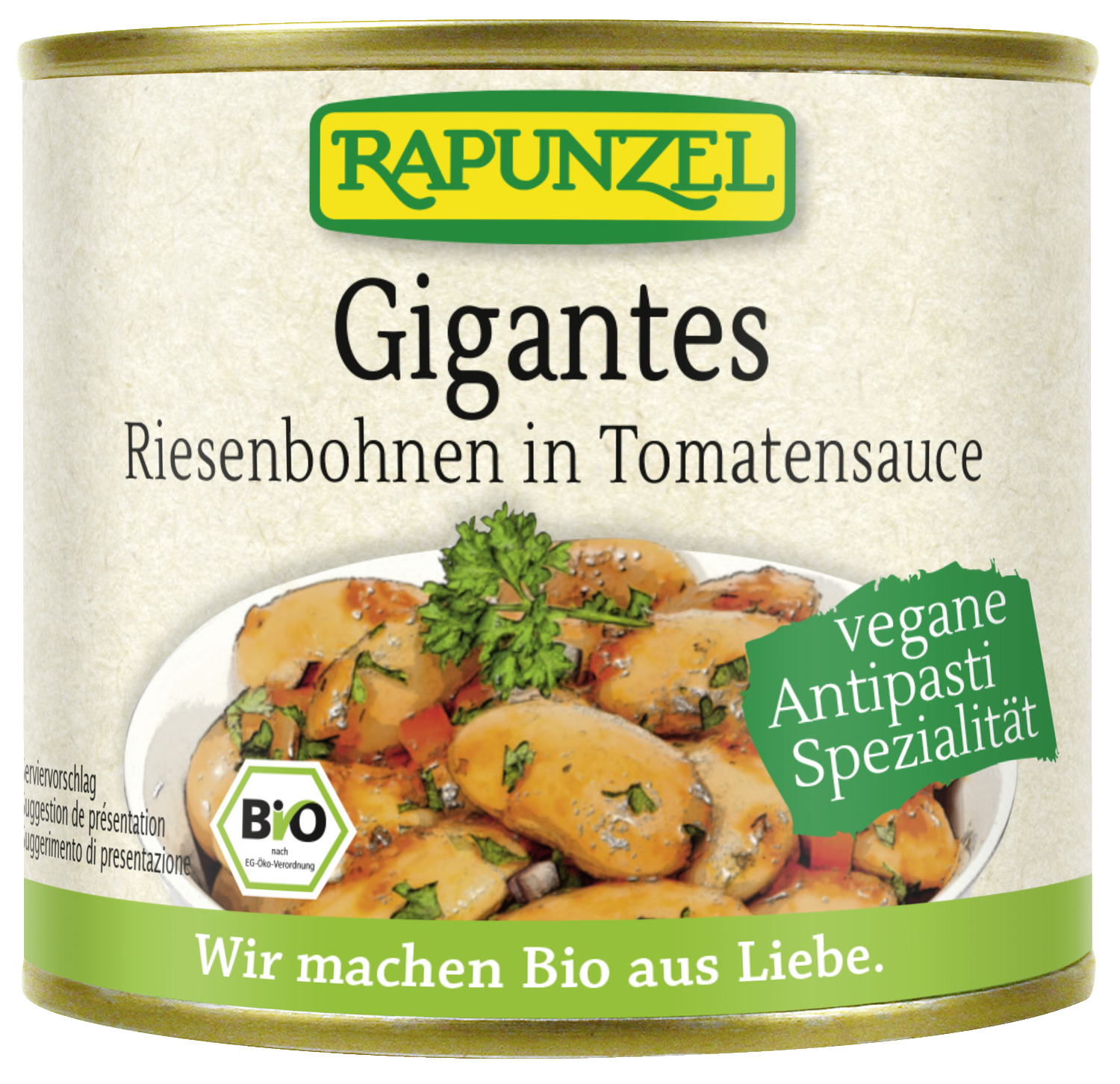 Gigantes Riesenbohnen in Tomatensauce, in der Dose