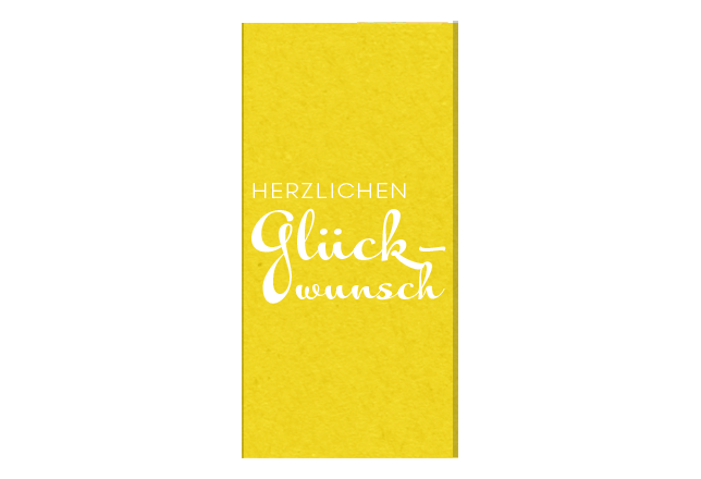 Schokoladen-Banderolen Glückwunsch