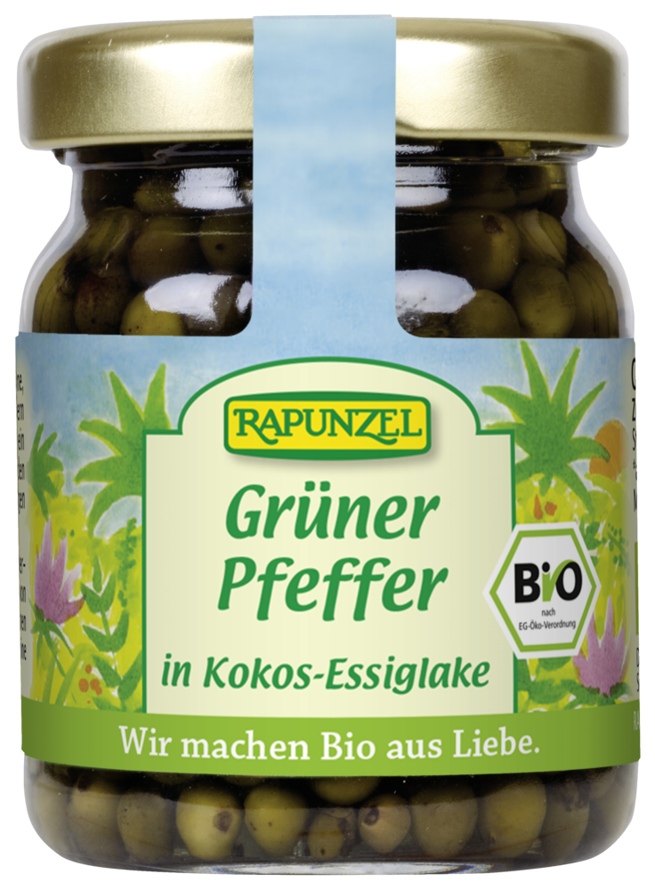 Grüner Pfeffer in lake