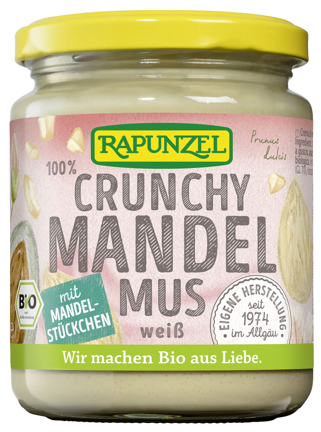 Mandelmus weiß Crunchy, aus Europa