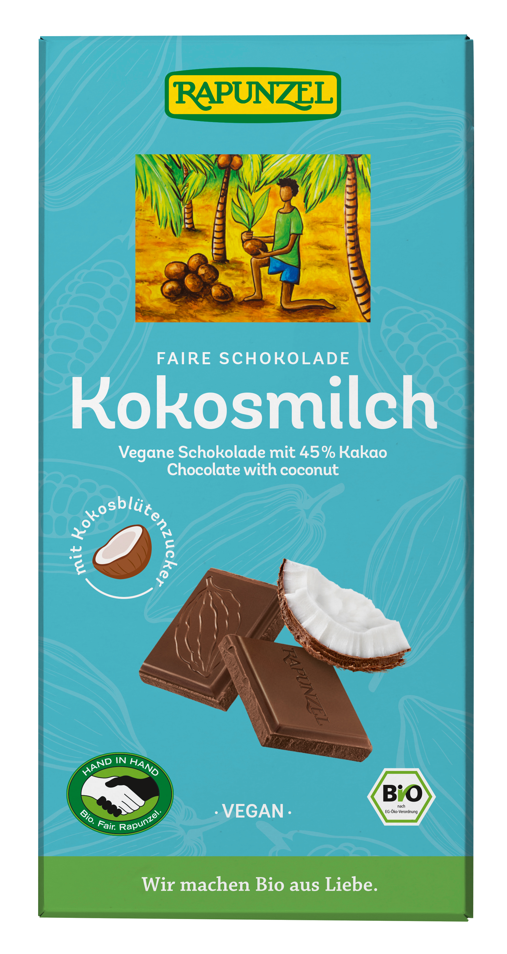Kokosmilch Schokolade