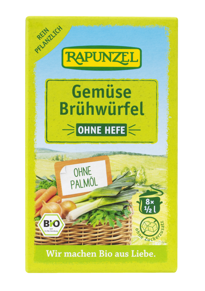 Gemüse Brühwürfel ohne Hefe