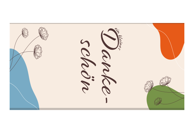 Dankeschön-Motiv Schokoladen Banderole