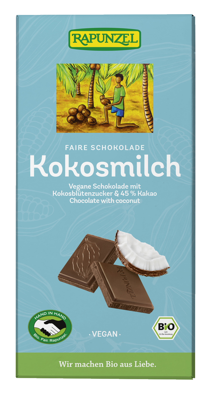 Kokosmilch Schokolade