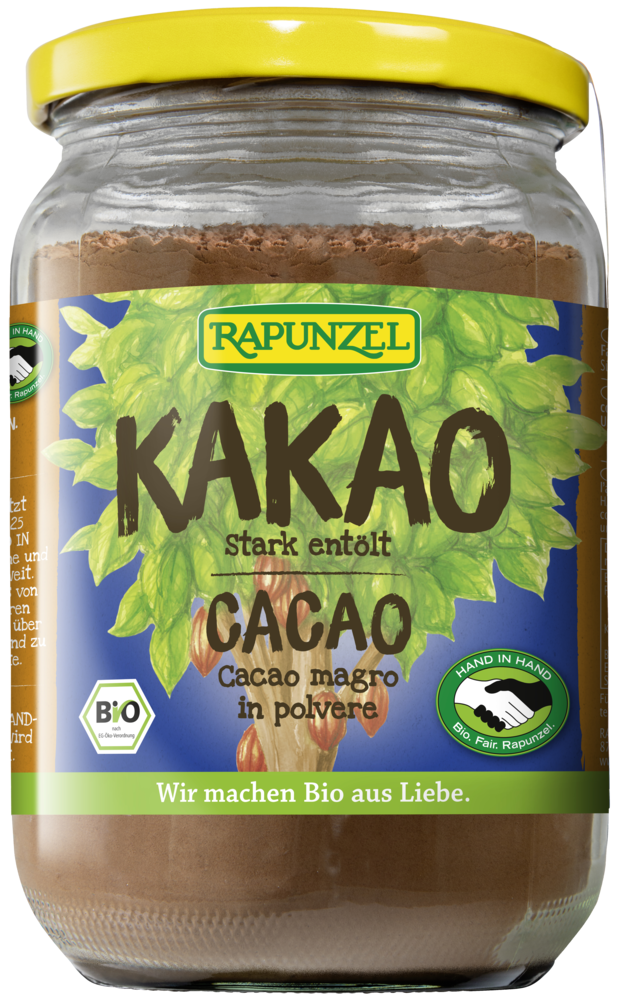 Kakaopulver stark entölt