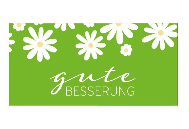 Schokoladen-Banderole Gute Besserung