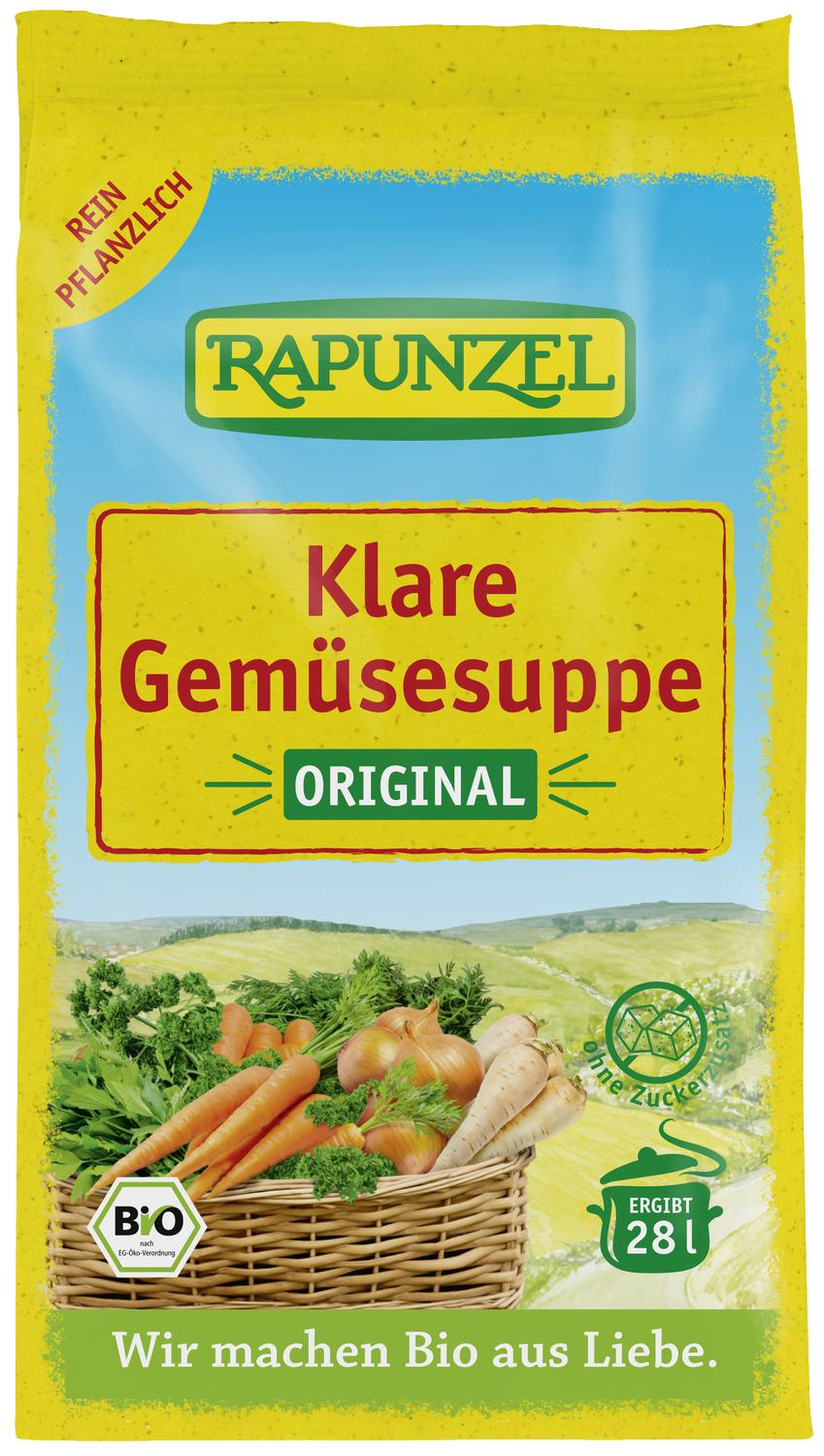 Klare Gemüsesuppe, mit Bio-Hefe