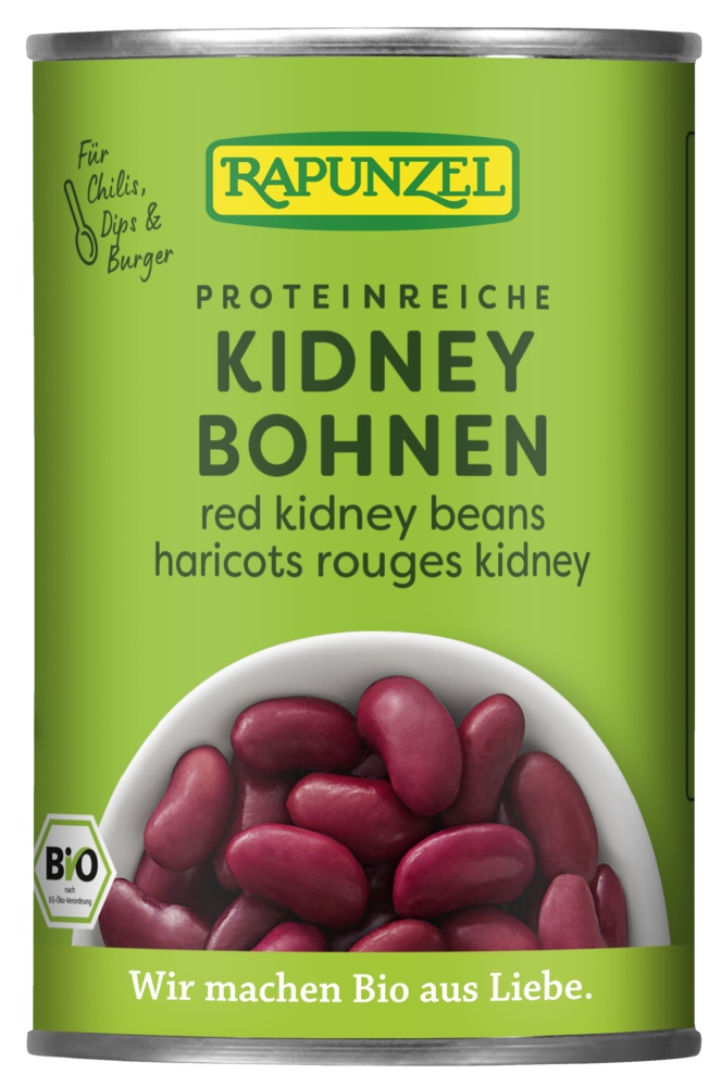 Kidney Bohnen rot in der Dose