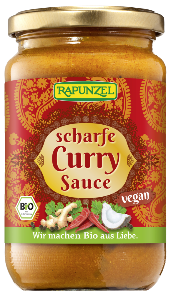 Curry-Sauce scharf