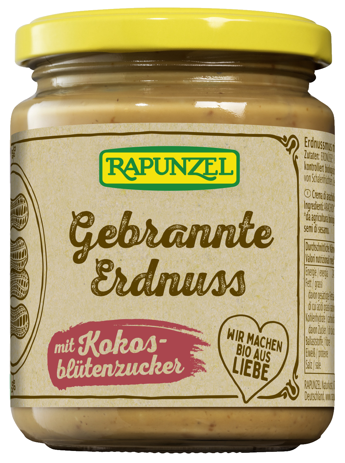 Gebrannte Erdnuss mit Kokosblütenzucker