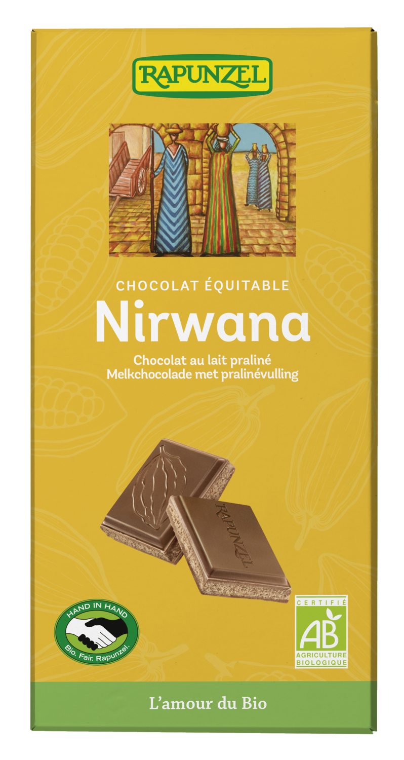 Nirwana Milchschokolade mit Praliné-Füllung