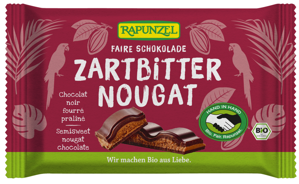 Zartbitter Schokolade Nougat